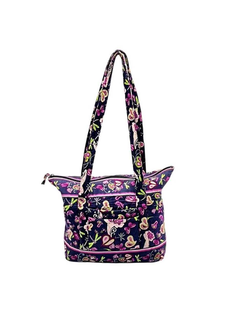 Vera Bradley Purple & Blue Fabric Shoulder Bag